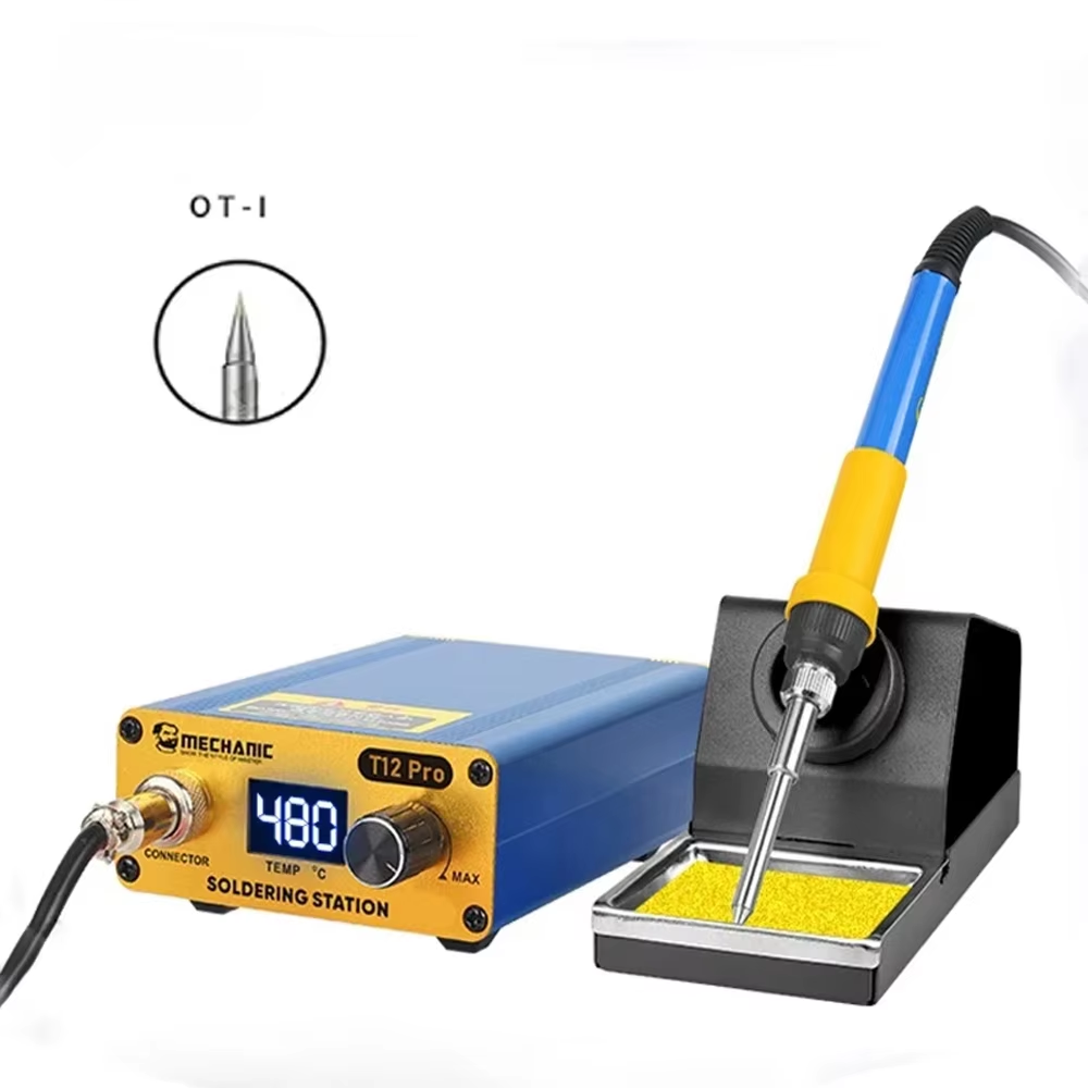 Mechanic T12 Pro Solder Station Anti-static Intelligent Digital Heating Station for Phone Repair Support OT Series Iron Tips