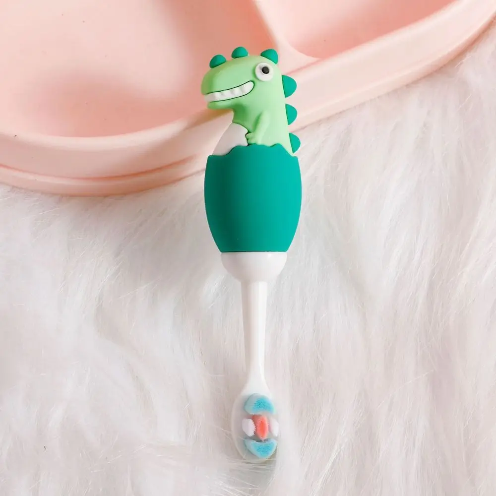 

Bristles Baby Care Product Multi-color Dinosaur Cleaning Toothbrush Children's Toothbrush Kids Toothbrush Silicone Toothbrush