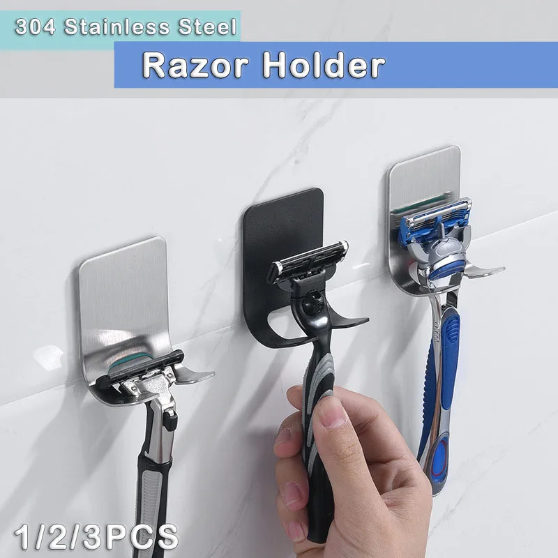 1/2PCS Stainless Steel Razor Holder Trimmer for Men Shaver Shelves