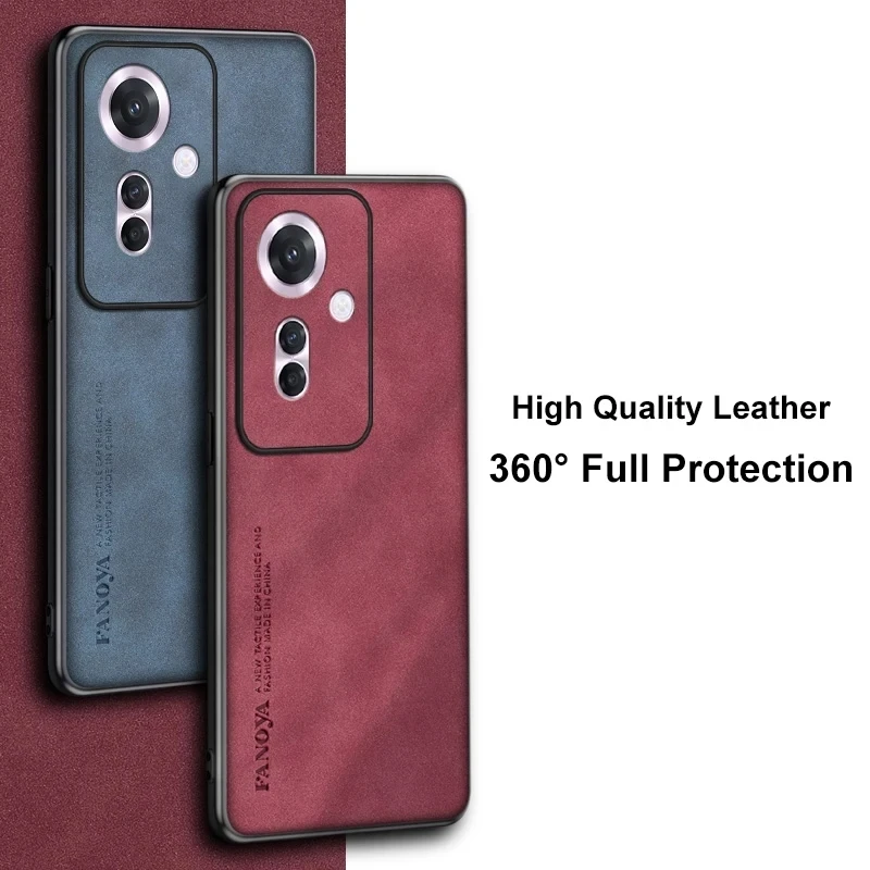 

Stylish PU leather phone case For OPPO Reno 11F 11 Pro 5G Reno11 F Cover Matte Silicone Full Protection Case For OPPO F25 Pro