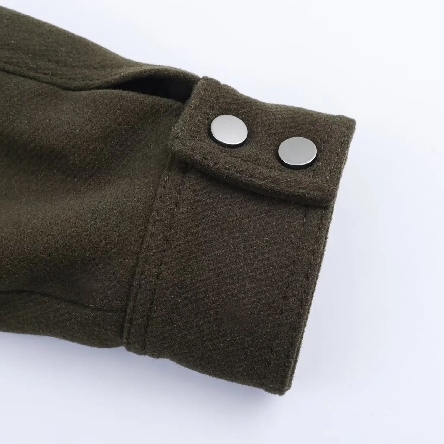 Women's Pilot Jacket Spring Autumn Coat Female Fashion Casual Loose Outwear Lady Green Single Breasted Buckle Jackets Streetwear