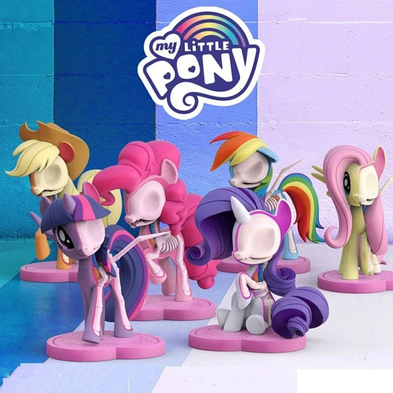 

My Little Pony MightyJaxx Twilight Sparkle Rainbow Dash Rarity Action Figures Anime Characters Tabletop Ornament Model Toys