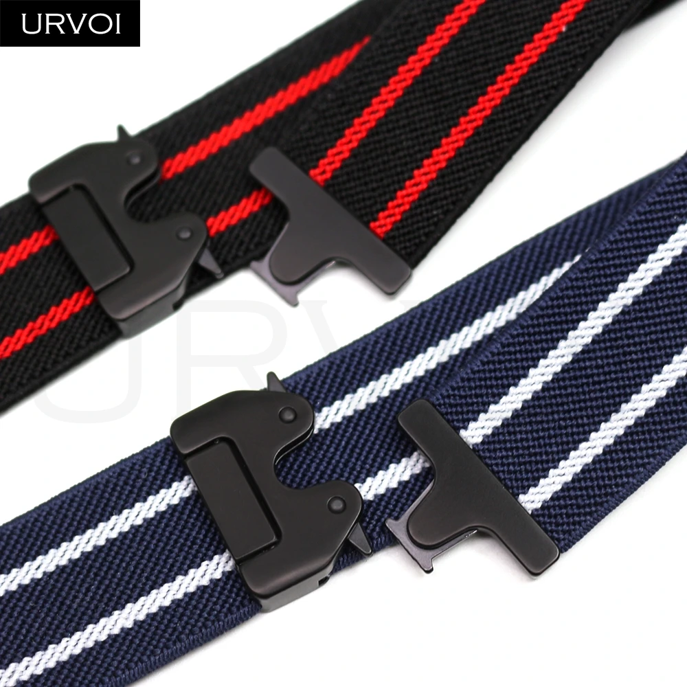 Double Color Stripes Nylon Loop Band with Parachute Buckle