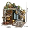 NEW DIY Wooden Doll Houses Magic House Casa Miniature Building Kits with Furniture Led Light Dollhouse for Adults Birthday Gifts 6