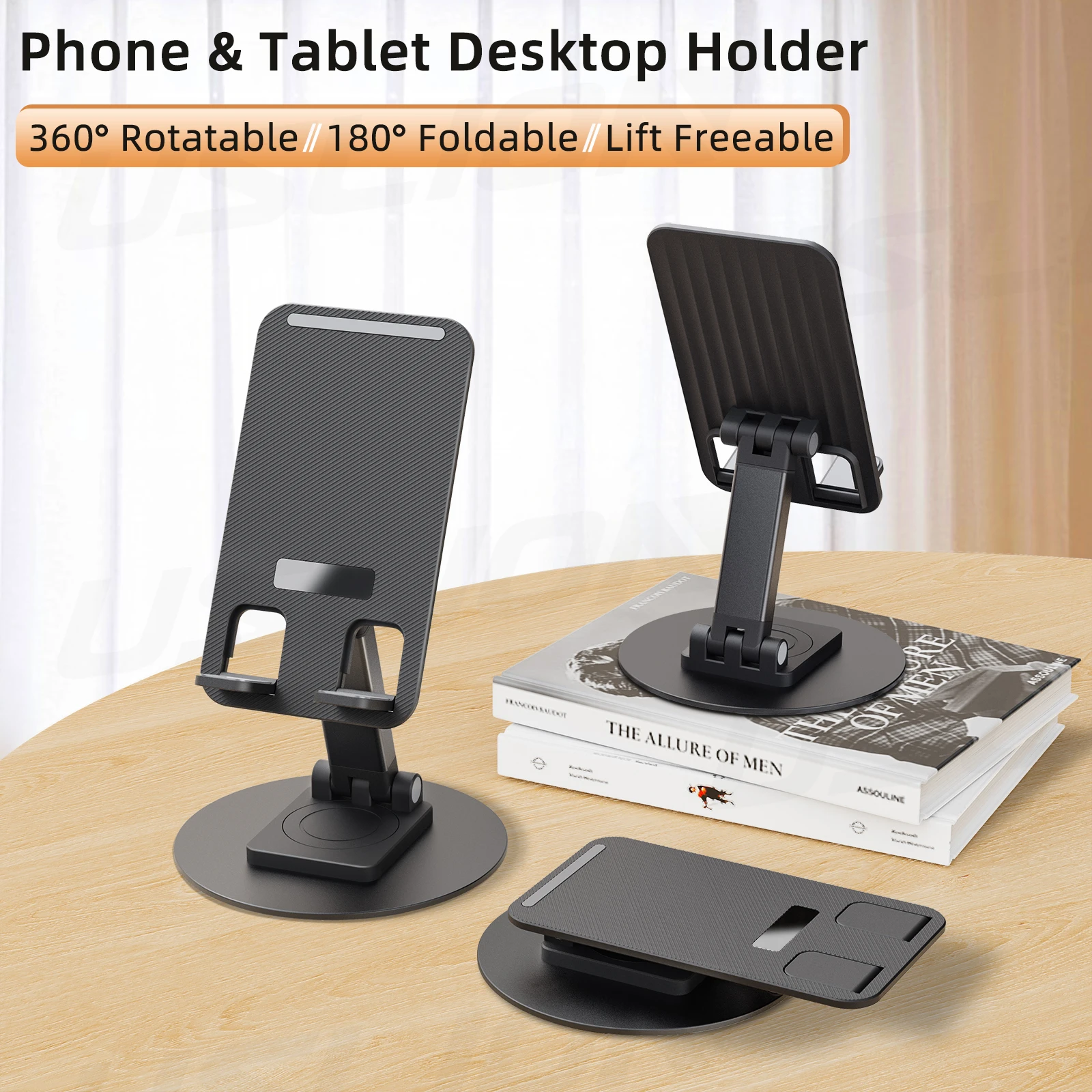 360AdjustableMobilePhoneHolderFoldableTabletDesktopStandFor