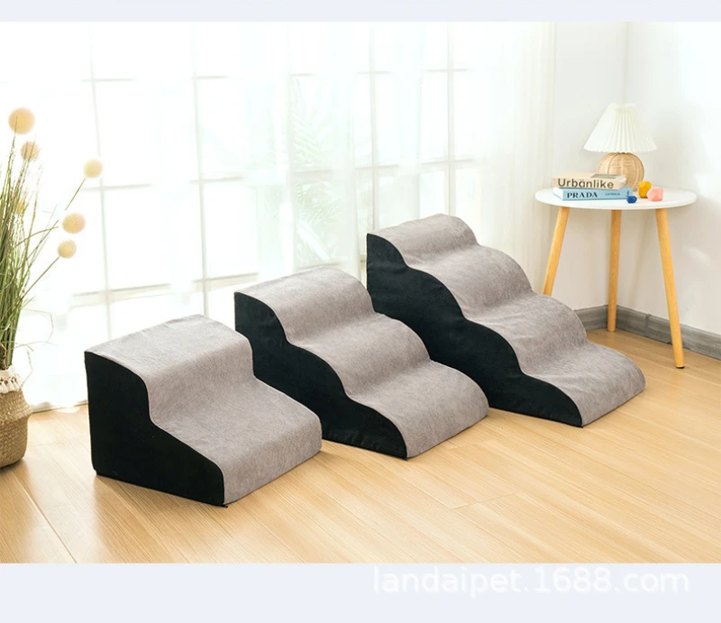 Dog Stairs Wave Pet Stairs Dog Climbing Ramp Household Pet Multi Step Climbing