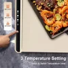 Electric Warming Tray with 3 Tem Setting Foldable Food Warmer Mat Fast Full Surface Heating Portable Electric Food Warming Tray 2