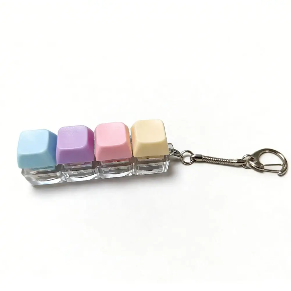 Enhanced Mechanical Keyboard Fidget Keychain - Perfect Gift