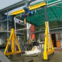 Adjustable Height Span Electric Hoist Type Trackless Mobile 5 ton 7 tons 10 ton Portable Gantry Crane With Nice Price