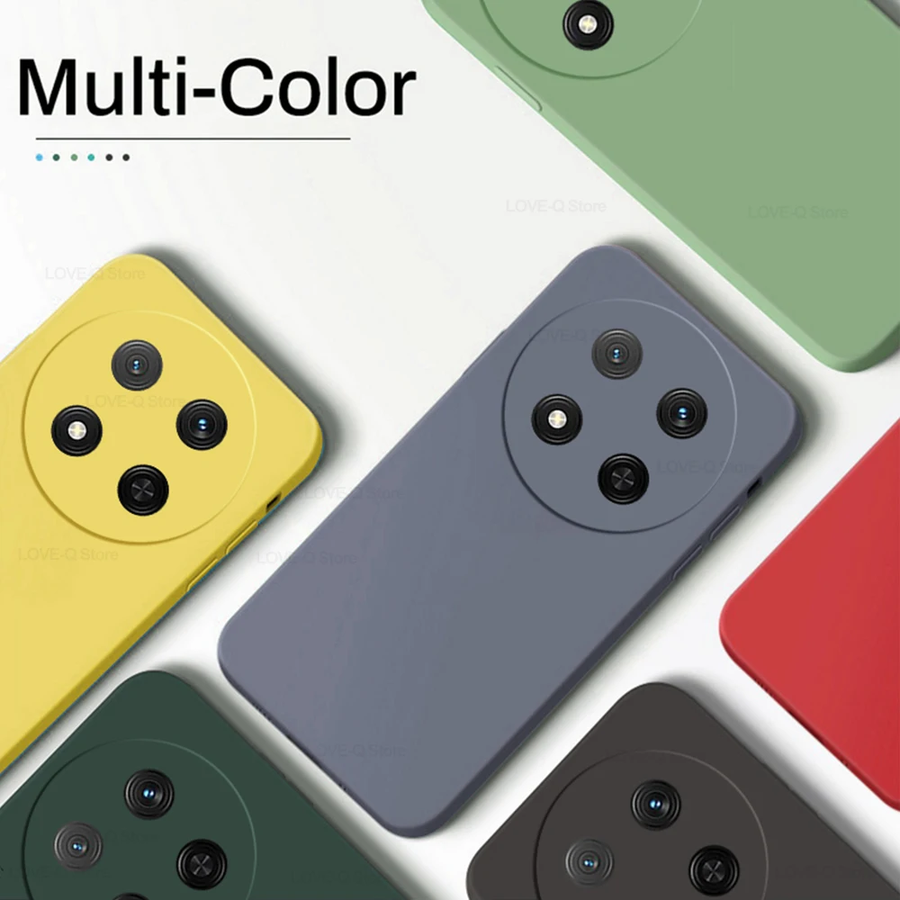 For Honor Magic 7 Lite Case Liquid Silicone Camera Lens Protector Phone Cases For Honor Magic 7 Magic7 Lite Pro 7Pro Magic 7lite 6