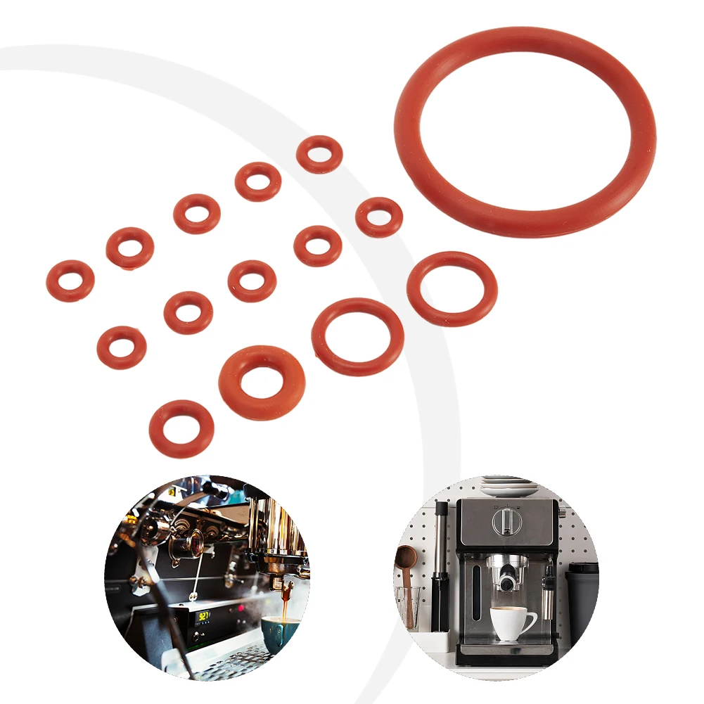

15pcs Silicone O-ring Gasket Nozzle Connector Rubber Sealing O-ring For Saeco Automatic Coffee Machine Part Anti Leakage