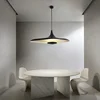 Italian Postmodern Irregular Nordic LED Chandelier for Living Dining Room Bedroom Exhibition Hanging Lamp Black Decor Lights 1