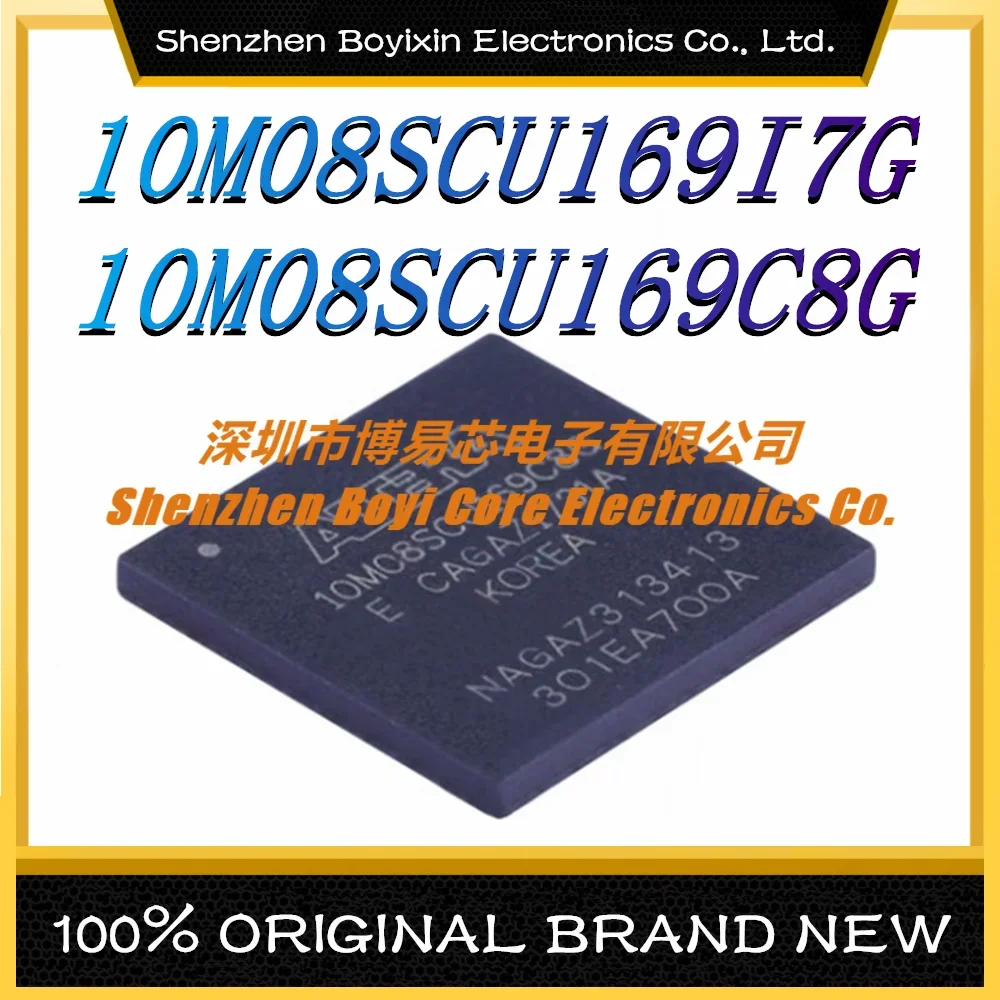 10M08SCU169I7G 10M08SCU169C8G  Package: BGA-169 Brand New Original Genuine Programmable Logic Device (CPLD/FPGA) IC Chip ep4ce10e22i7n ep4ce10e22a7n ep4ce10e22c8n brand new original genuine programmable logic device cpld fpga ic chip