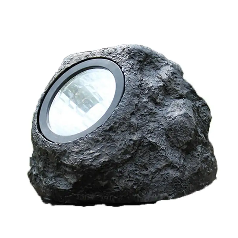 

W Solar Powered Light Simulation Stone Lamp Spotlight Decoration Cold White IP65 Waterproof For Outdoor Garden Lawn Garden