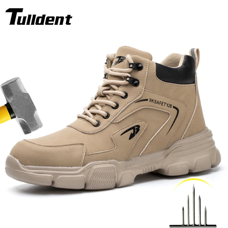 Safety Shoes Men Shoes Work Safety Shoes Men Safety Boots Anti-smash Anti-stab Work Shoes Sneakers Steel Toe Male Boot Indestructible
