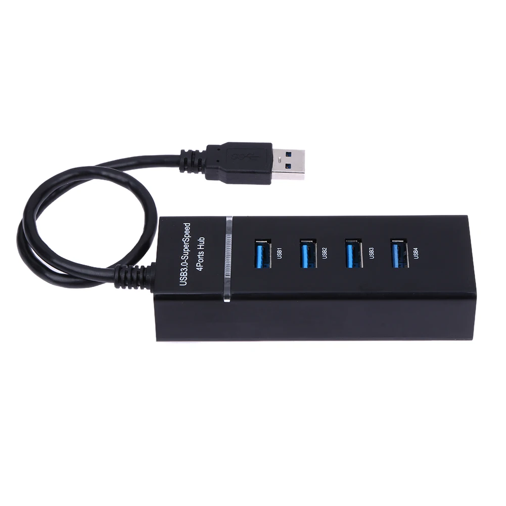 Universal HUB Splitter 4 Port USB Hub Adapter Over-current Protection Splitter Data Hub Adapter for Laptop Camera Keyborad Mouse