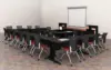 Black Fusion Modesty Panel For 84"" Desk 2