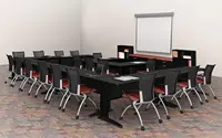 Black Fusion Modesty Panel For 84"" Desk 2
