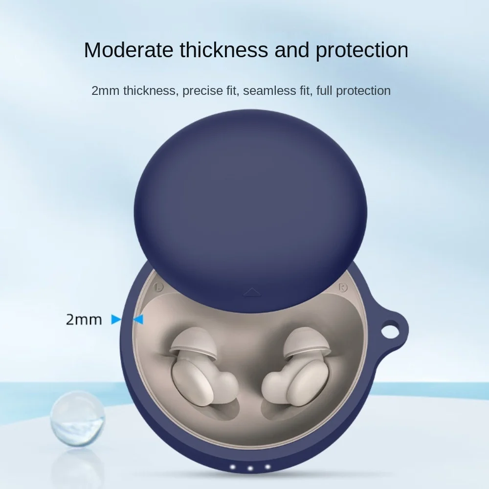Soft Silicone Earphone Case with Hook Protector - Shockproof & Anti-Drop Protective Sleeve
