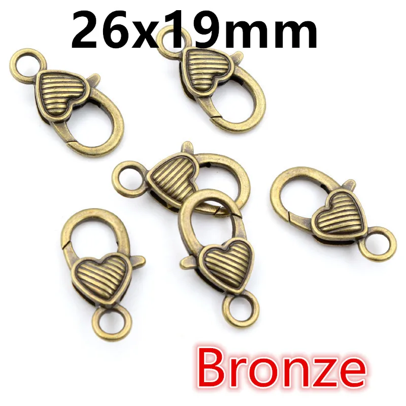 10pcs Assorted Snap Lobster Clasp Hooks in Gold & Silver