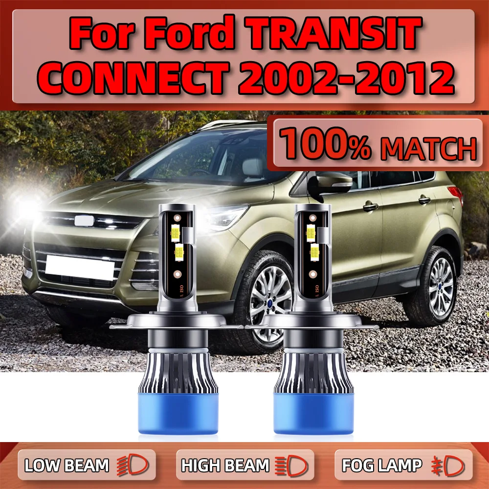 

LED Headlight Bulb 120W 20000LM CSP Chips Auto Lamps 12V Car Lights 6000K For Ford TRANSIT CONNECT 2002-2008 2009 2010 2011 2012