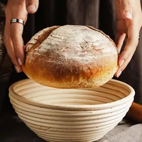 Kitchen Bread Fermentation Liner Baskets Bread Proofing Proving Rattan Basket Dough Rising Long Banneton Brotform Storage Bowls 1