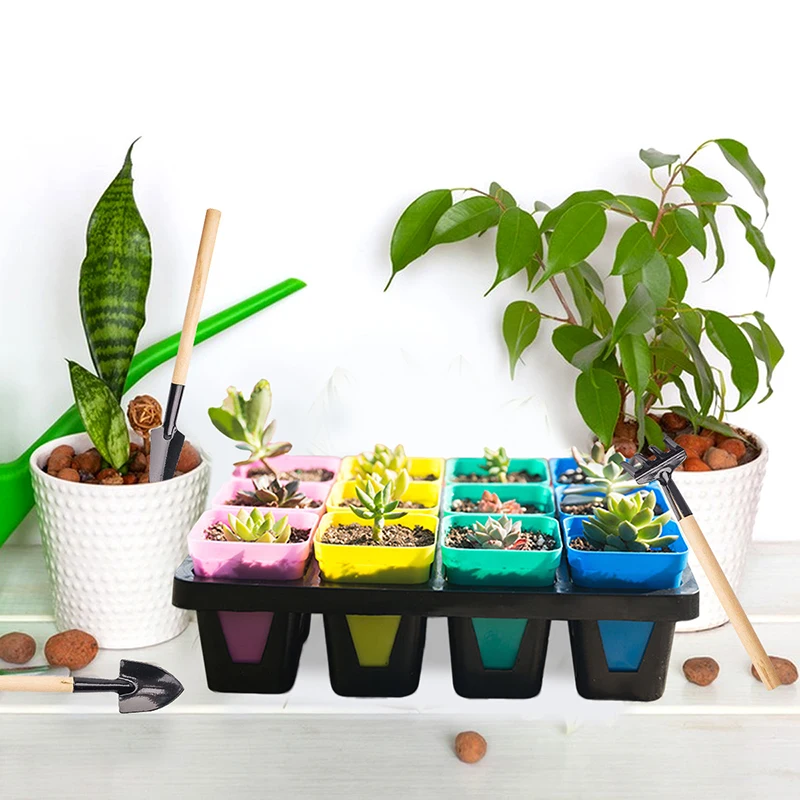 germination seedlings tray with Flower Pots Storage Grow indoor cultivation plant gadgets greenhouse germinator container