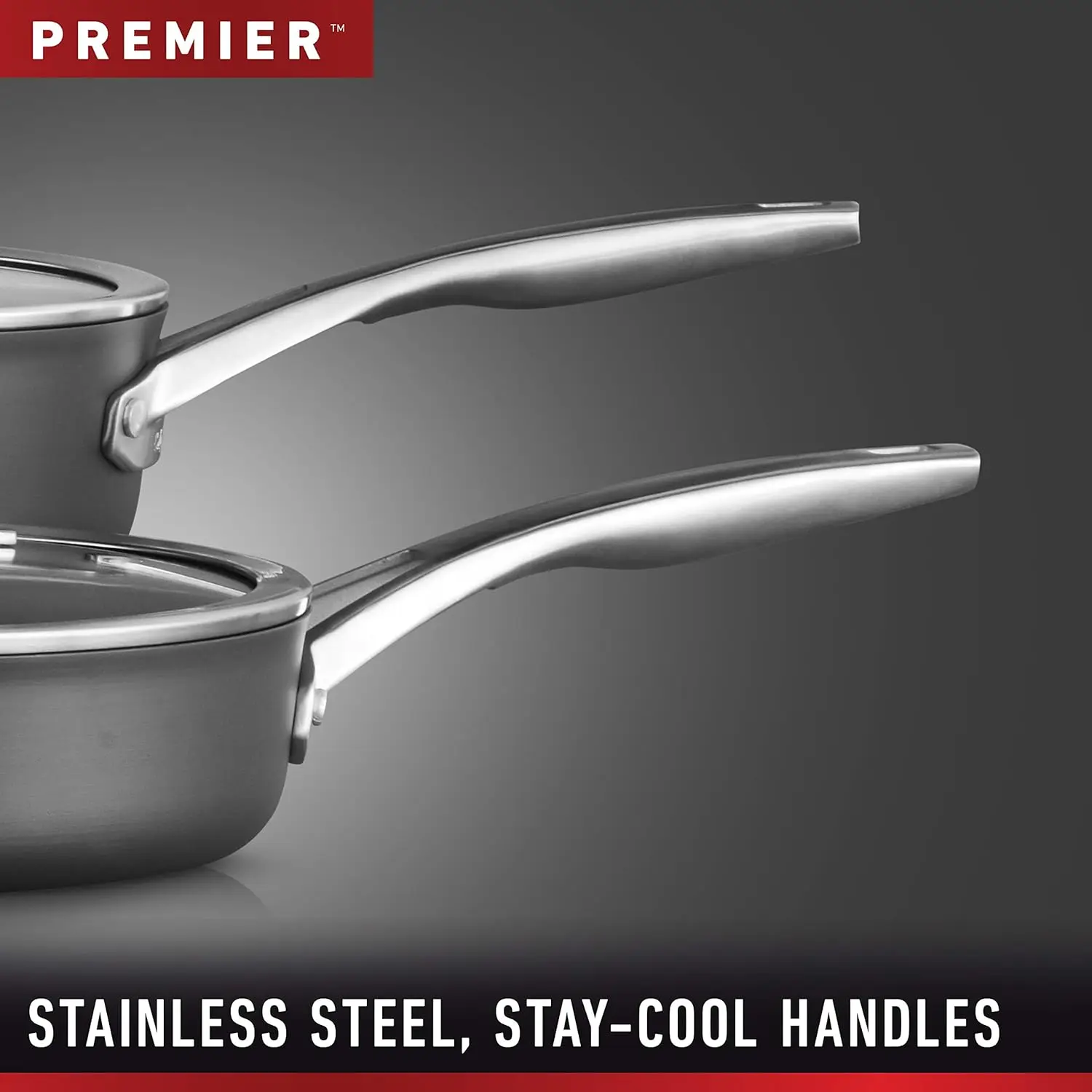 Premier Hard-Anodized Nonstick Cookware, 13-Inch Deep Skillet with Cover 4