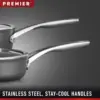 Premier Hard-Anodized Nonstick Cookware, 13-Inch Deep Skillet with Cover 4