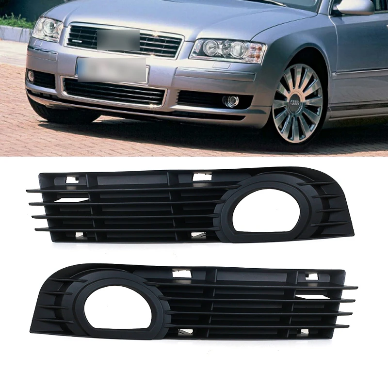 

Car Front Bumper Fog Light Lamp Grille For Audi A8 D3 2005 2006 2007 Radiator Grills Grill Cover 4E0807681AD