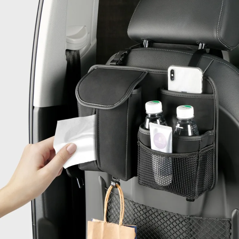 

Car Seat Storage Bag, Storage Bag, Suede Tissue Drawer, Car Seat Back Mesh Pocket, Hook, Storage Bag, Tissue Box