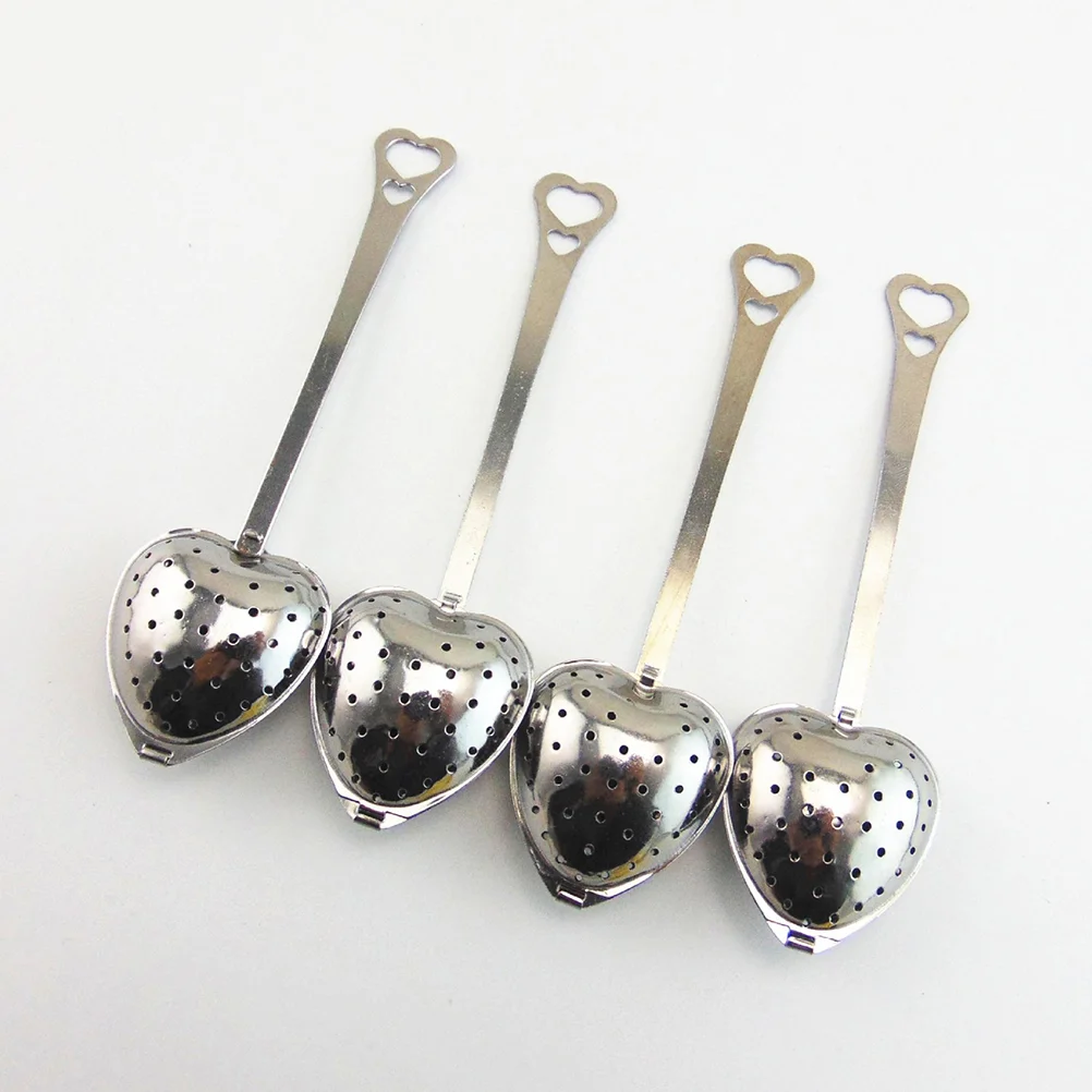 

10pcs Tea Strainer Infuser Heart Shape Stainless Steel Mesh Tea Tea Strainer Filters Tea Interval Diffuser for Loose Tea