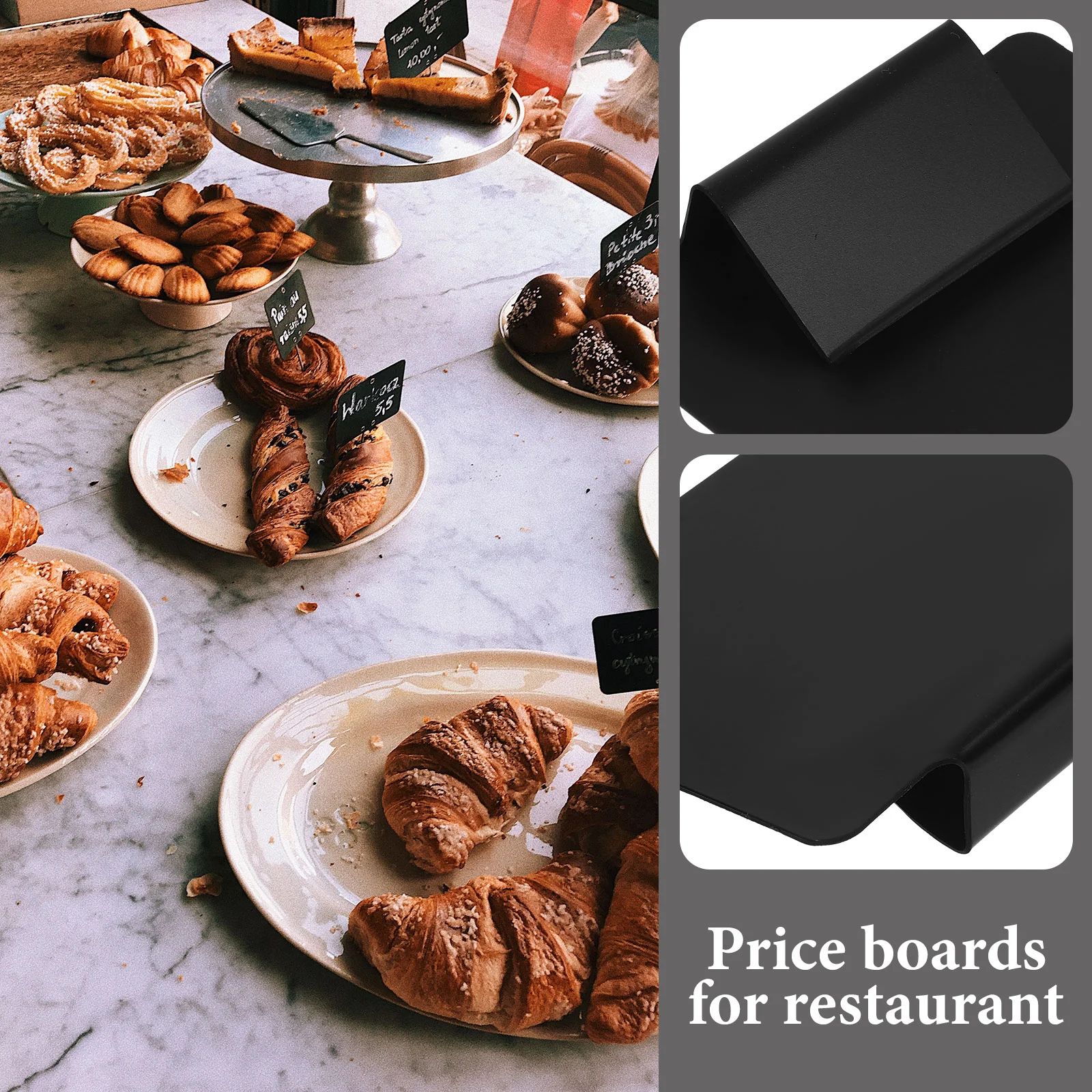 6 Pcs Decor Food Labels Party Buffet Hanging Signs Decorative Price Boards Restaurant Blackboards Menu Drawing Mini Chalkboard