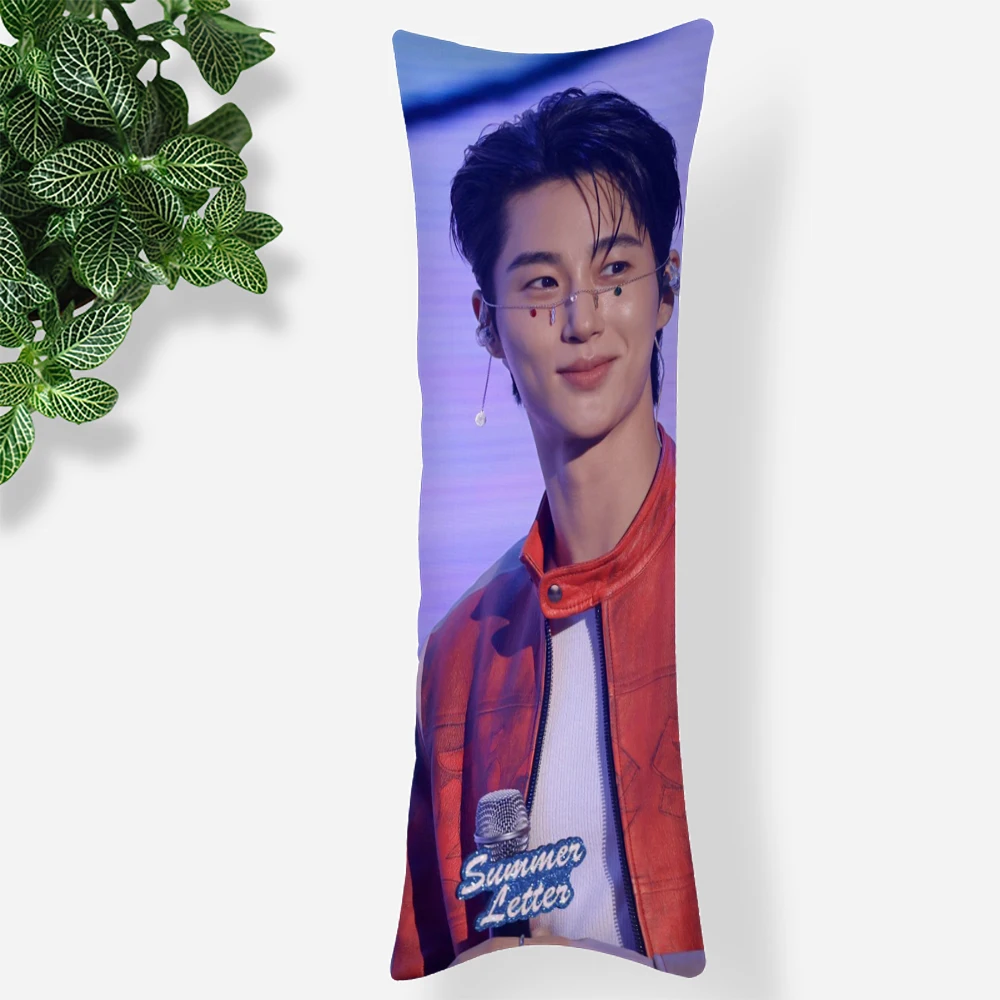 변우석 베갯잇 프린트 새틴 원단 베개 커버, 직사각형 지퍼, 카와이 바디 커버, WJY8.2, 직송