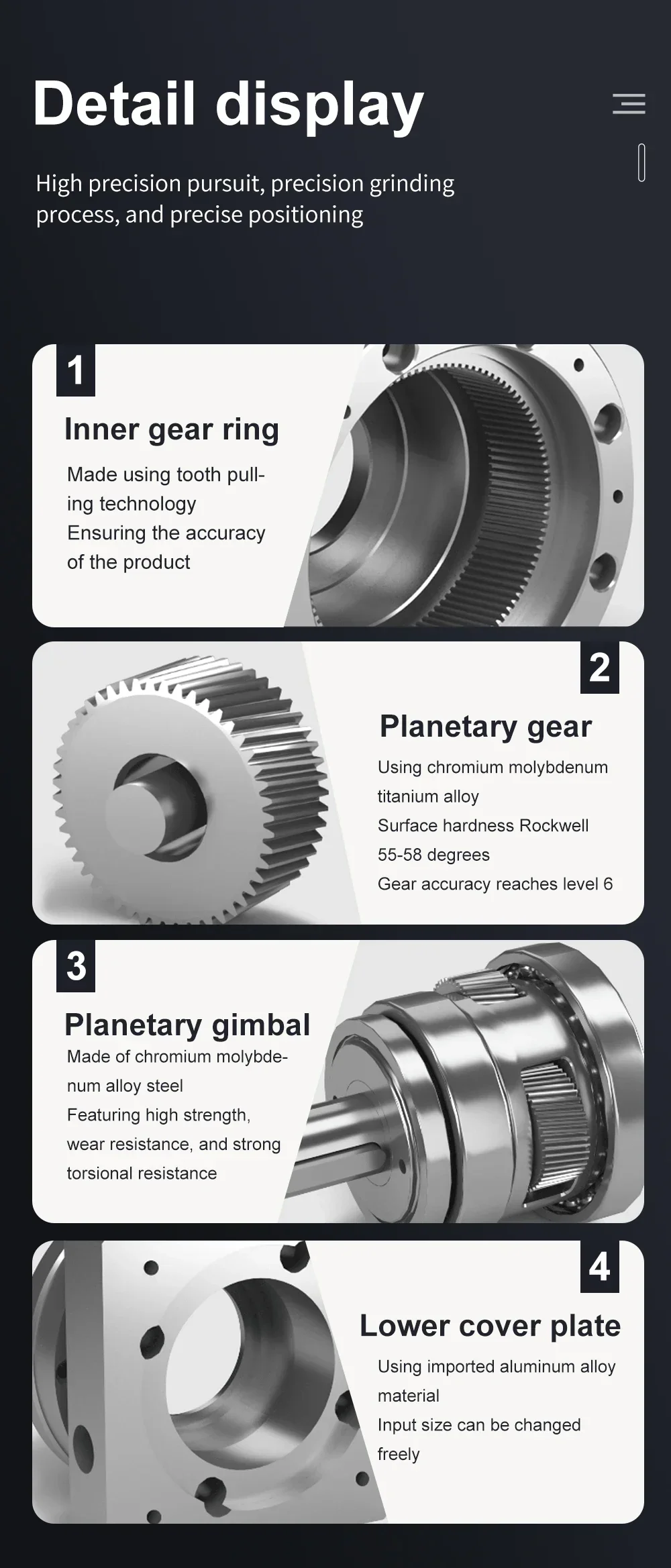 Nema34 Planetary Gearbox Motor Reducer Step-down Gearbox 14mm Input Ratio 5:1/10:1/50:1/100:1 for 86 Stepper Motor