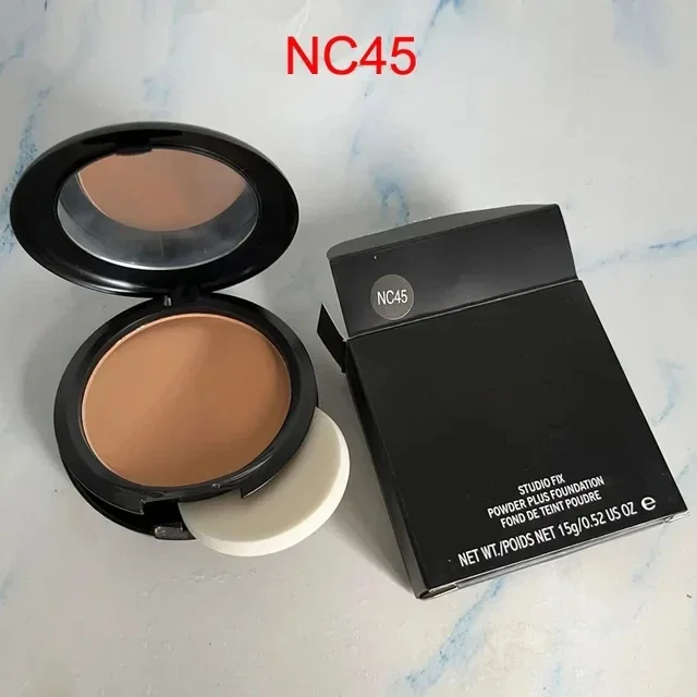 Pressed Powder Face Makeup 15g Foundation Fond De Teint Poudre