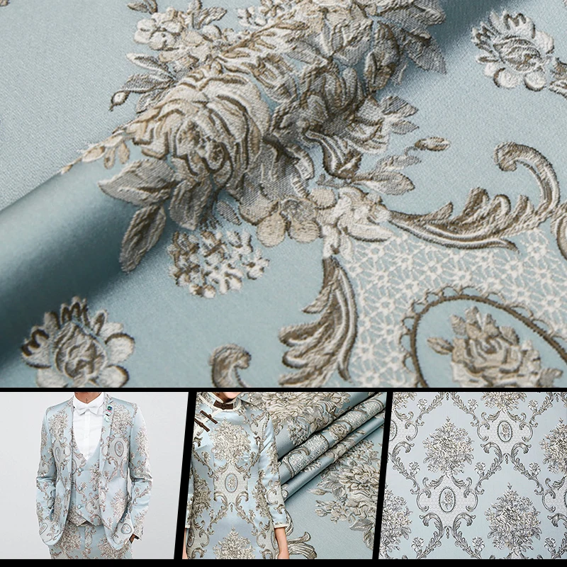 1x1,45m 3D geprägte Stoffe Relief Jacquard Tuch für Cheongsam Kinder Prinzessin Kleid Puppe süße handgemachte DIY Nähen Stoff – Detail 3