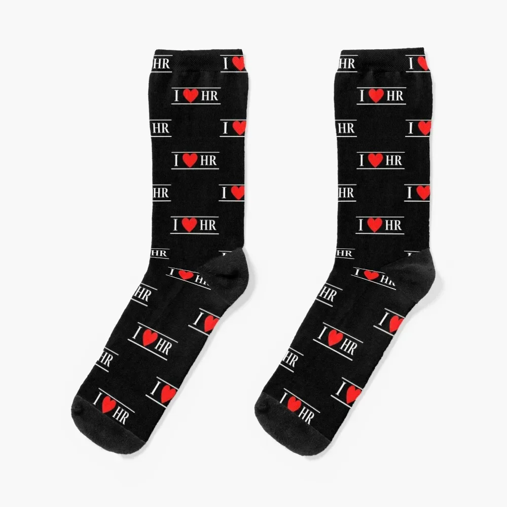 

I heart HR- Human Resources Socks Toe sports retro Men's Socks Luxury Women's