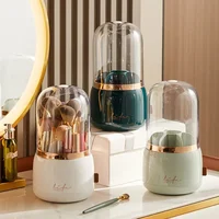 Makeup Brushes Holder Portable Desktop Makeup Organizer Cosmetic Storage Box Make Up Tools Jewelry Container 1