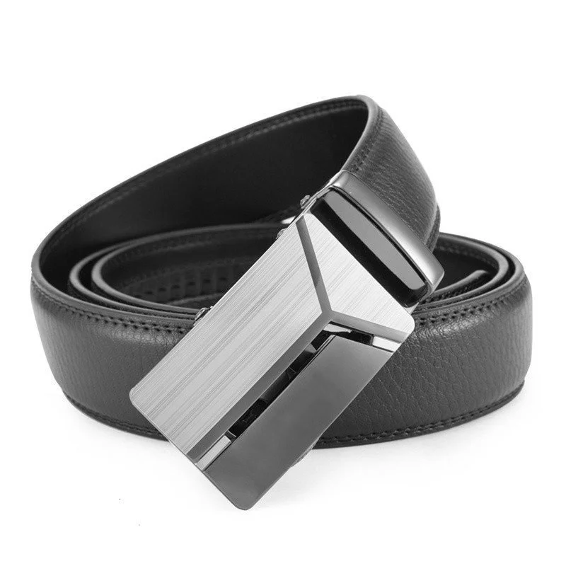Men Belt Male Belts For Men Strap Quality Genuine Leather Belt Men Automatic Buckle black Belts Cummerbunds cinturon hombre brown designer belt