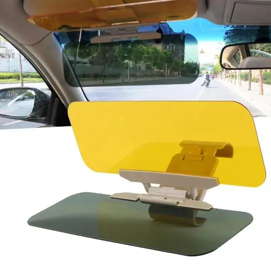 

2 in 1 Car Sun Visor Anti Sunlight Dazzling Glass Goggle Day Night Vision Interior Driving Mirror UV Fold Flip Down Clear View