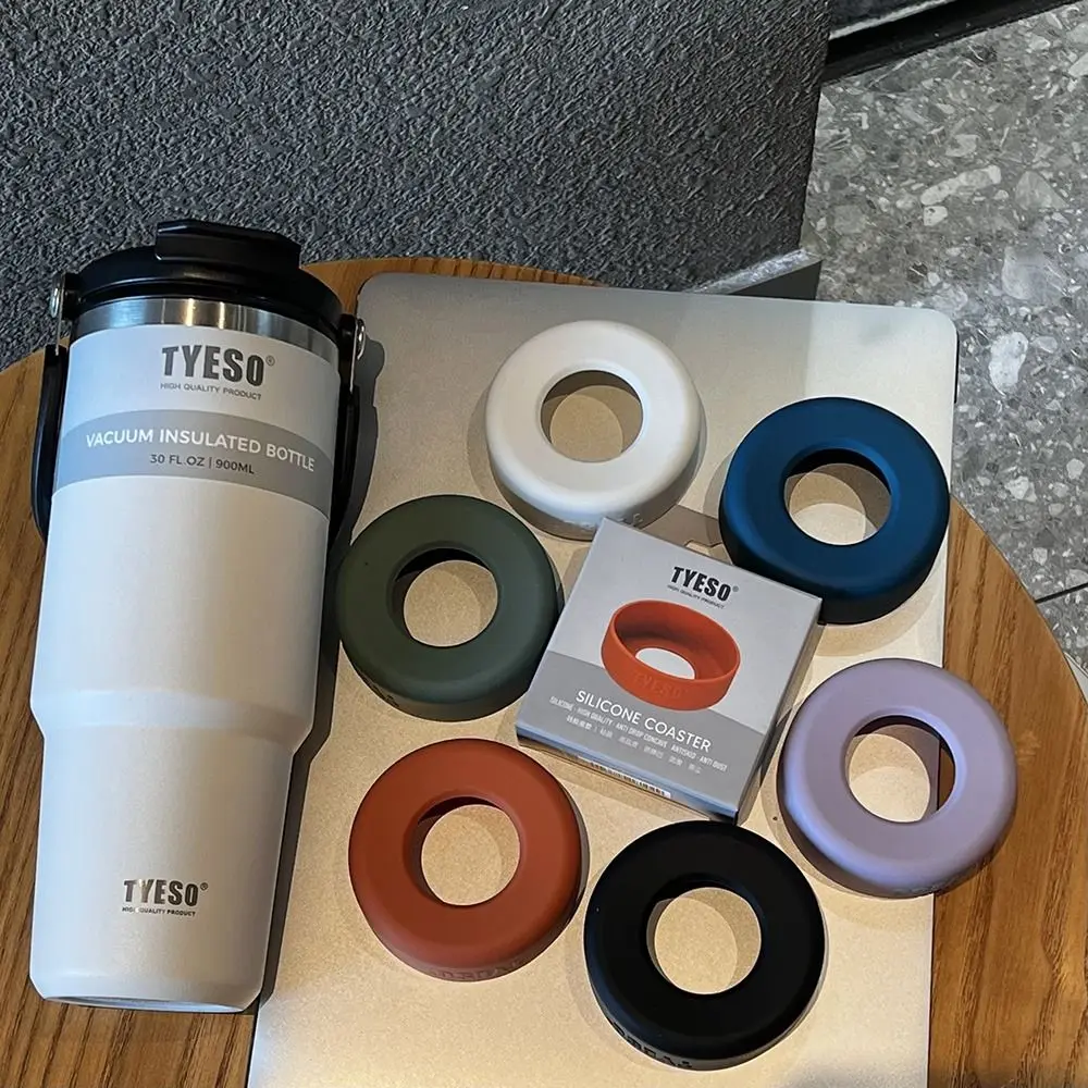water bottle 1Pcs Universal Silicone Anti Slip Bottom Cover for Tyeso Water Bottle 71mm to 77mm Diameter