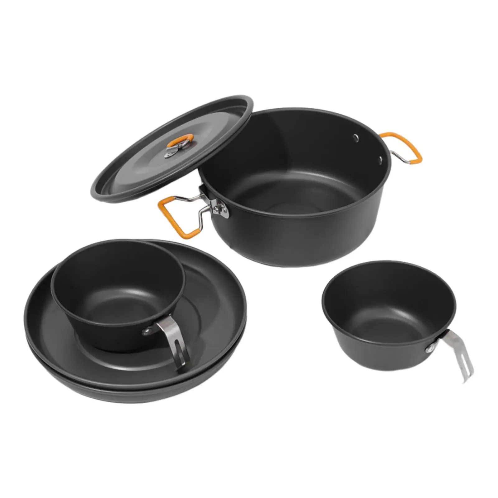 Camping Cookware Set Cooking Pot Outdoor Pot Tableware Kit Camping Hot Pot