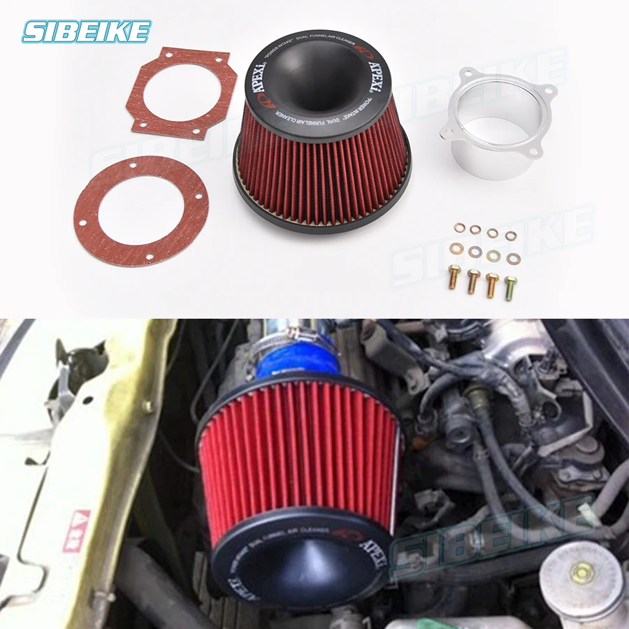 APEXI Air Filter Aluminum Tube Kits Air Filter 76MM Intake Air Filter