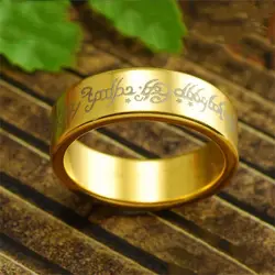 Mystic Aura Magnetic Wizard Ring - Gold & Silver Finish (20mm - Gold pattern)
