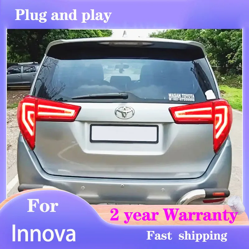 Car Styling Per Toyota Innova Fanale Posteriore 2016-2019 Innova Fanale Posteriore Drl + Freno + Indicatori Di Direzione + Retromarcia + Nebbia