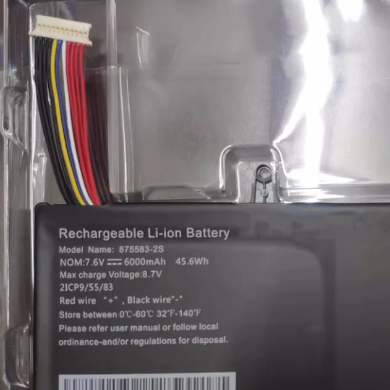 Bateria de Substituição do Portátil 8755832s 7.6v 54.6 wh 6000mah 11 Pinos 11 Linhas para 2icp9 55 83 Tablet pc Novo - Imagem 2