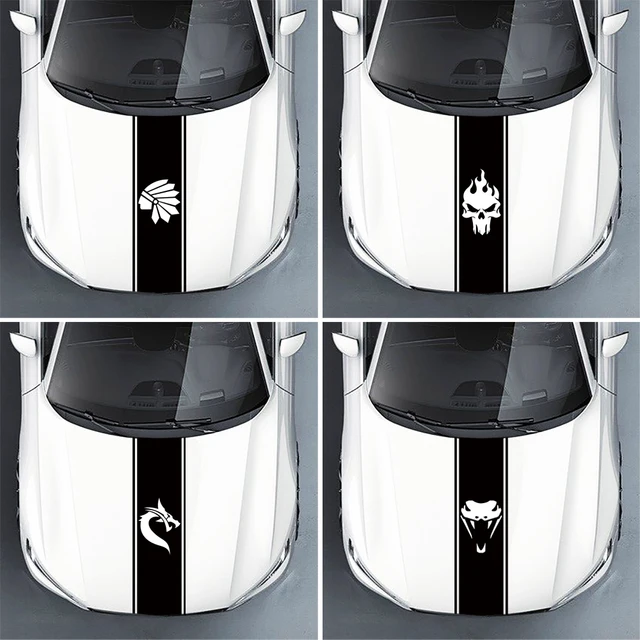 Car Hood Stripe Stickers Racing Style Sticker Universal Auto Modified Accessories Decor Decals Auto Accessories