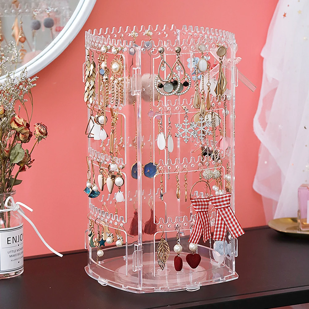 360° Rotating Jewelry Storage and Display Organizer