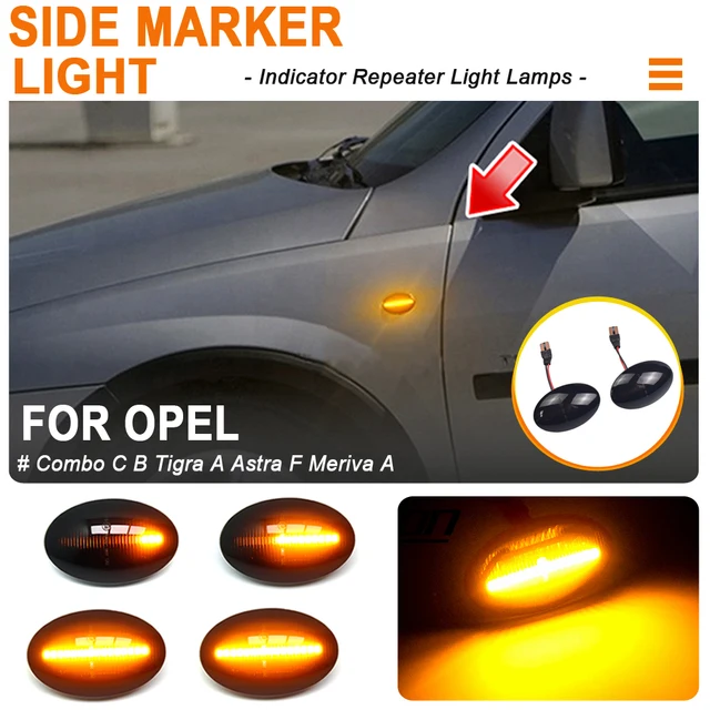 Dynamic LED Flashing Turn Signal Side Marker Lamp Car Light For